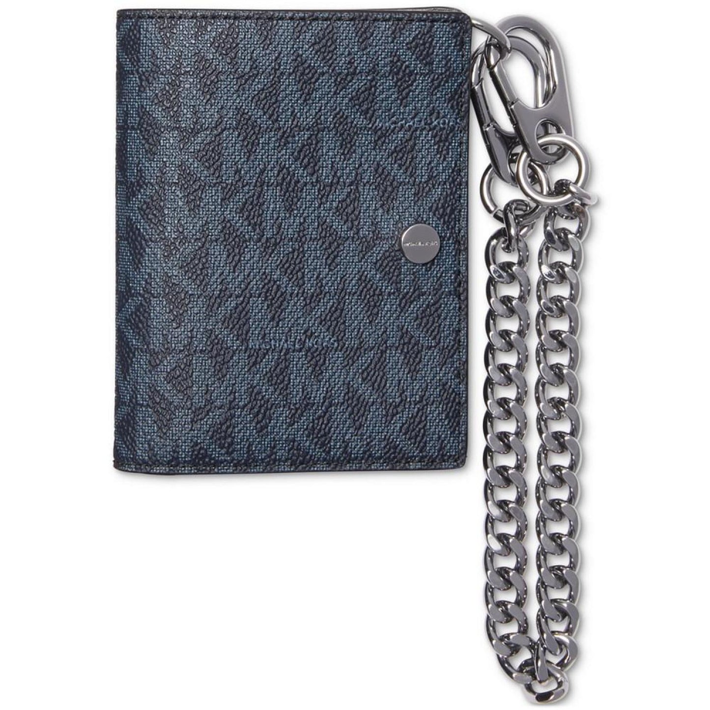 Men's Zip Billfold Logo Wallet & Chain