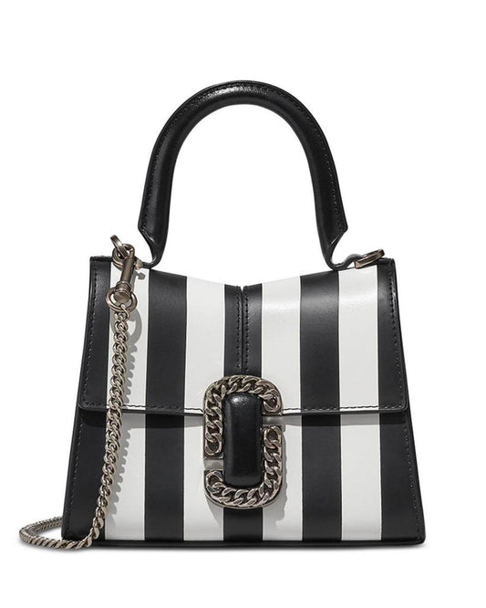 The Striped St. Marc Mini Top Handle Bag