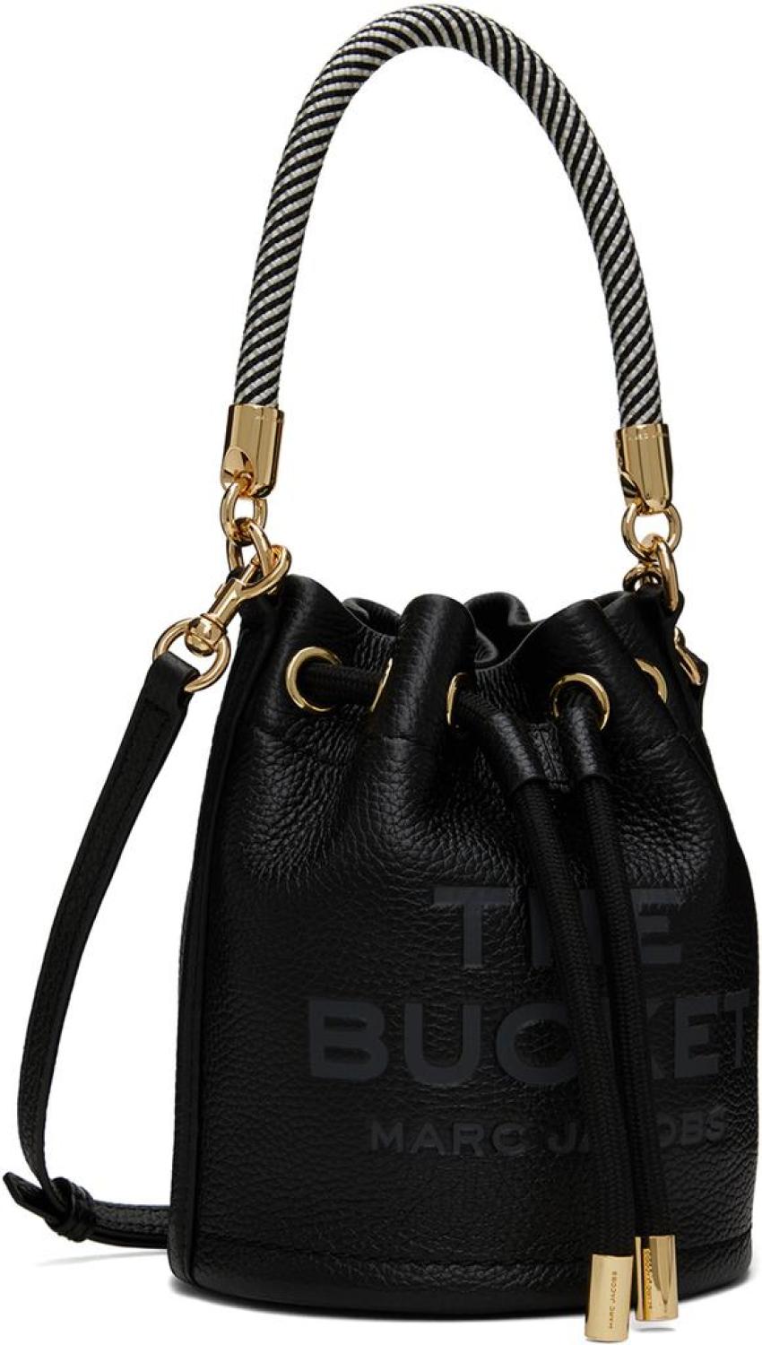 Black 'The Leather Mini Bucket' Bag