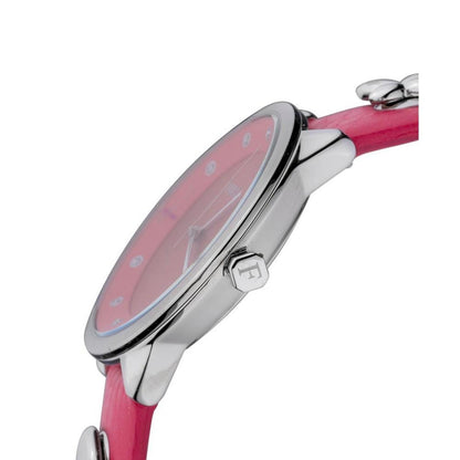 Women's Pin Pink Dial Calfskin Leather Watch