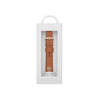 Logo Charm Luggage Leather 38/40mm Band for Apple Watch®