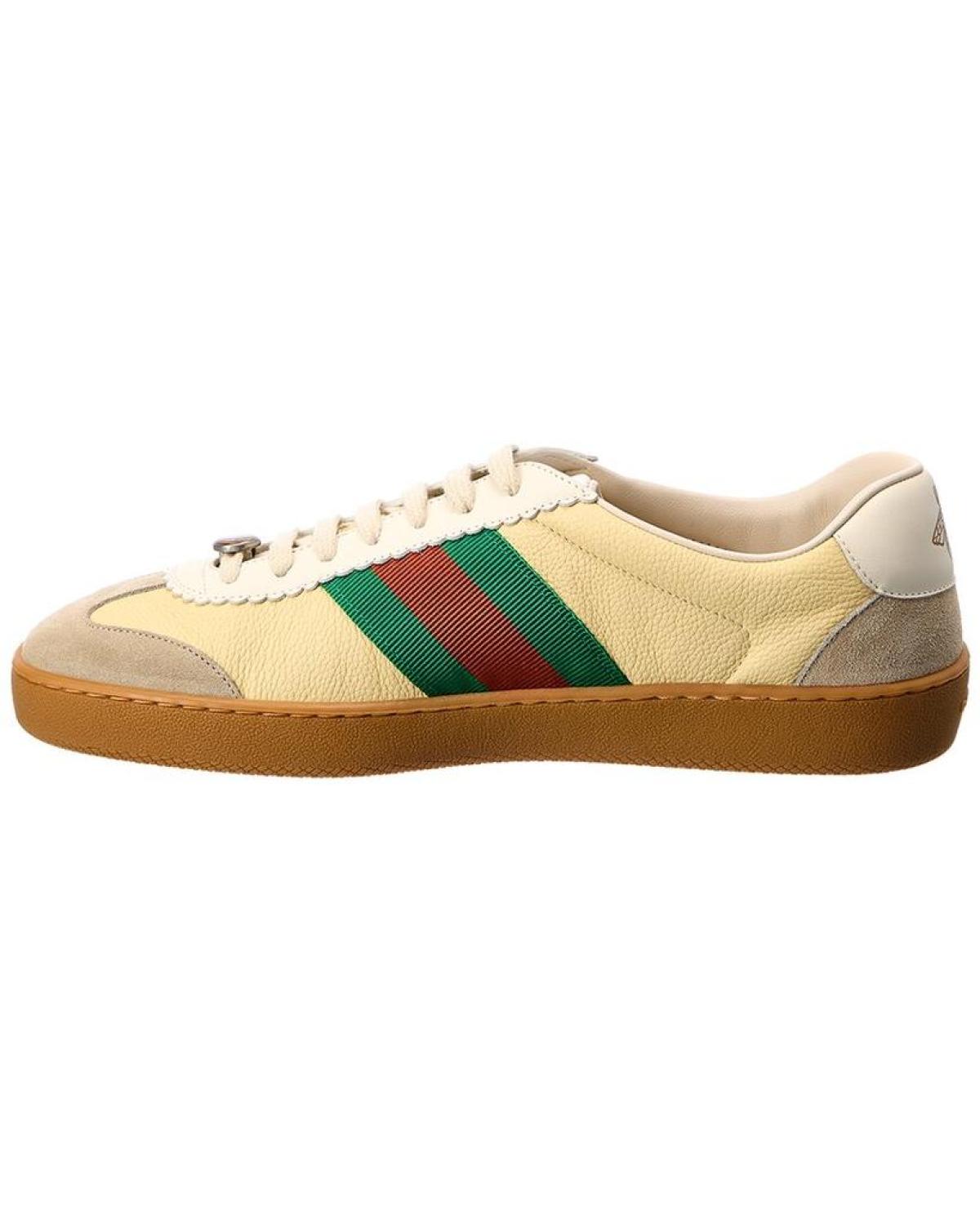 Gucci suede sneaker sales with web