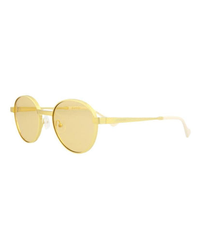 Round-Frame Metal Sunglasses