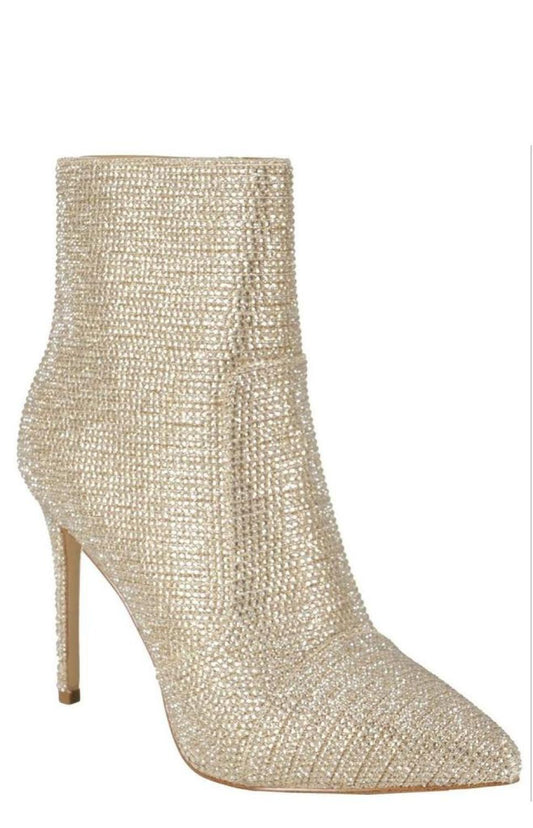 Michael Michael Kors Rue Glitter Embellished Heeled Ankle Boots