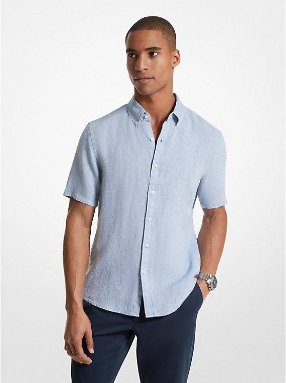 Slim-Fit Linen Shirt