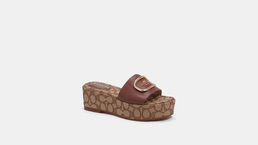 Coach Outlet Eloise Sandal In Signature Chambray