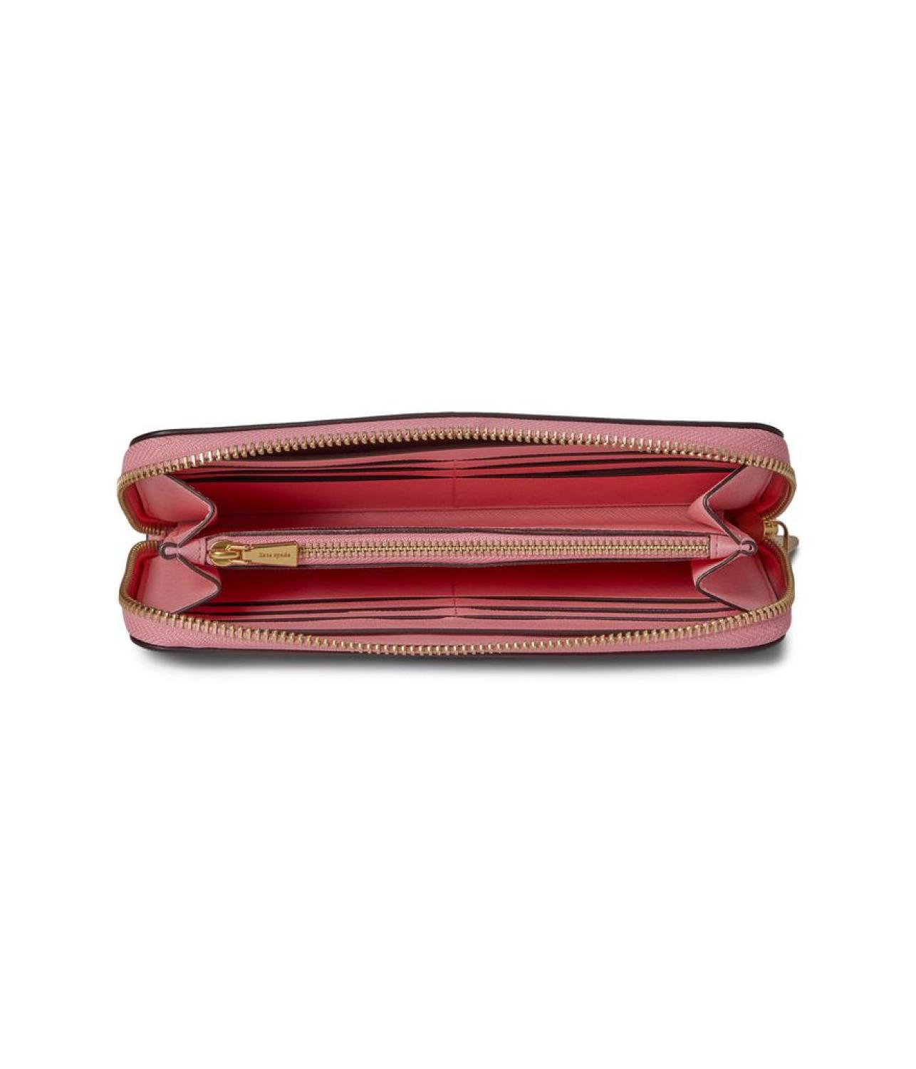 Morgan Saffiano Leather Zip Around Continental Wallet