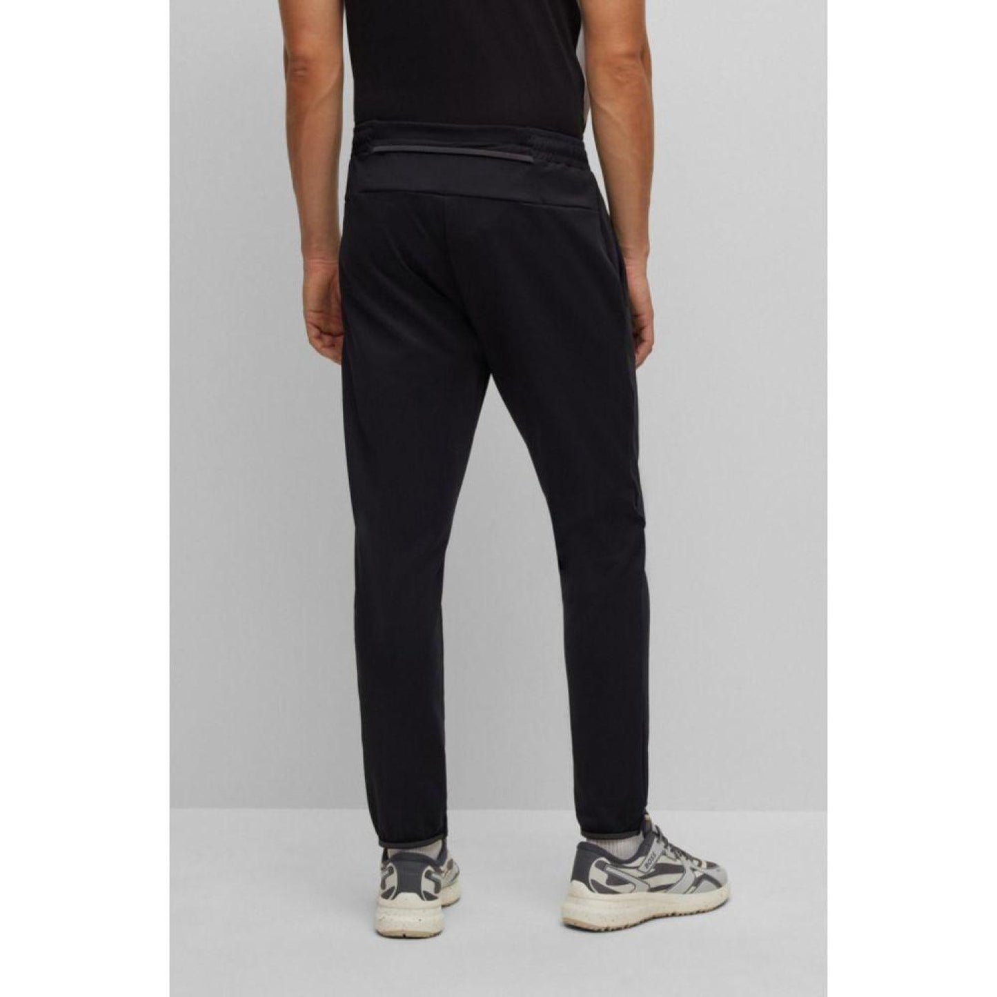 Cuffed tracksuit bottoms in active-stretch fabric