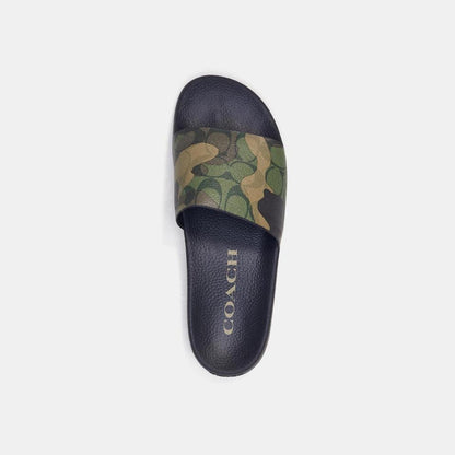 Coach Outlet Slide In Camo Print With Signature