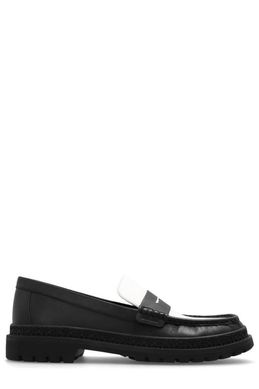 Coach Round Toe Slip On Loafers