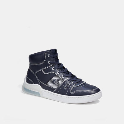 Coach Outlet Citysole High Top Sneaker With Trompe L'oeil