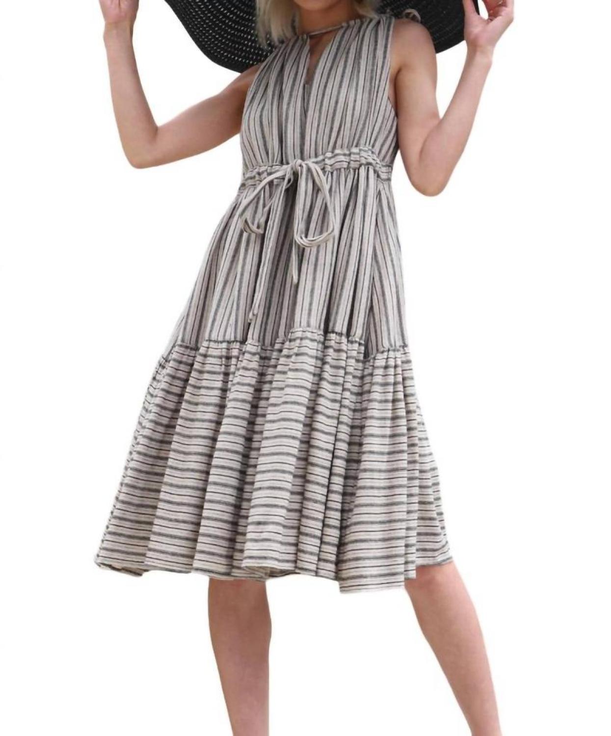 Nixi Dress In Zanzibar Stripe