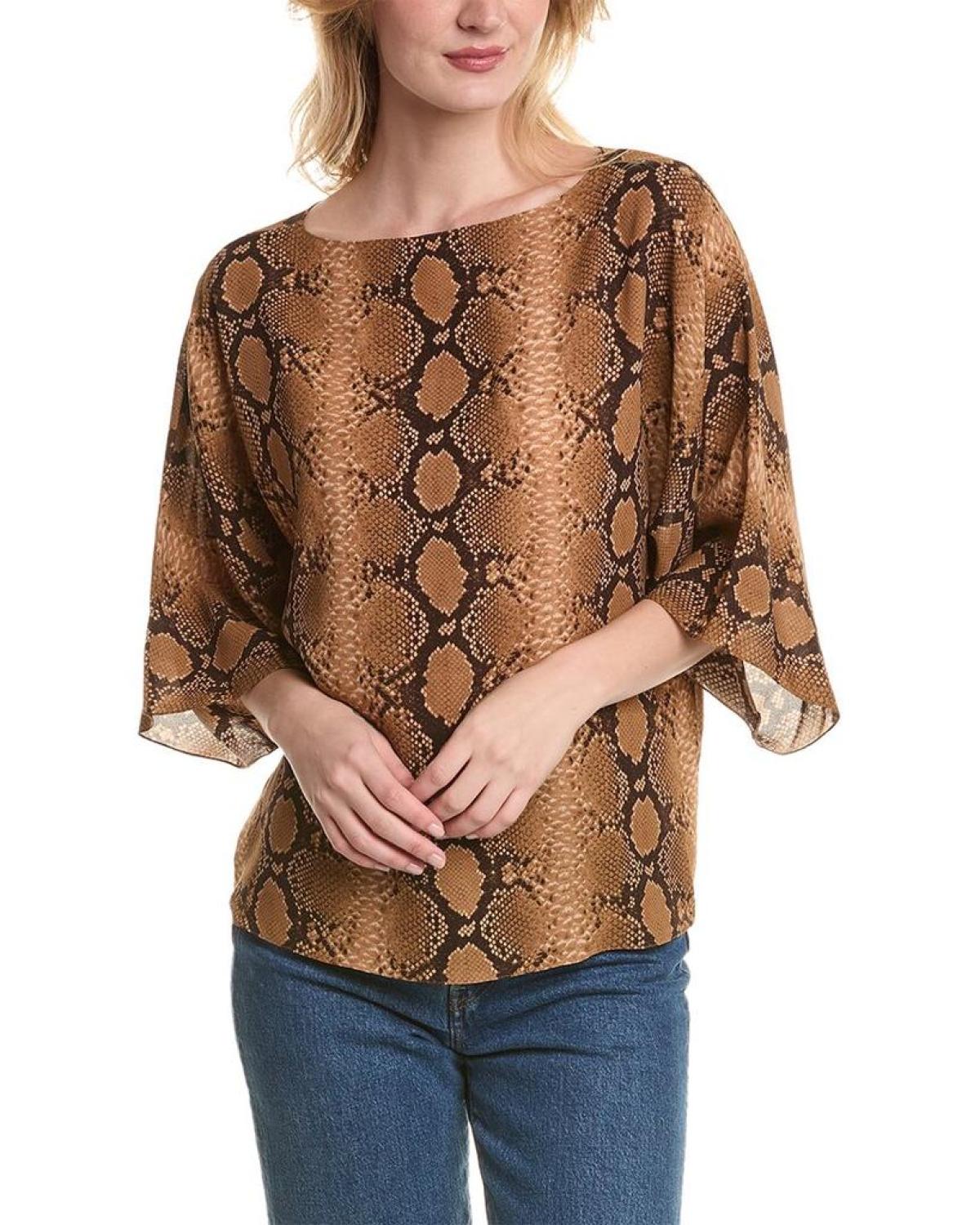 Michael Kors Collection Nikki Silk Top