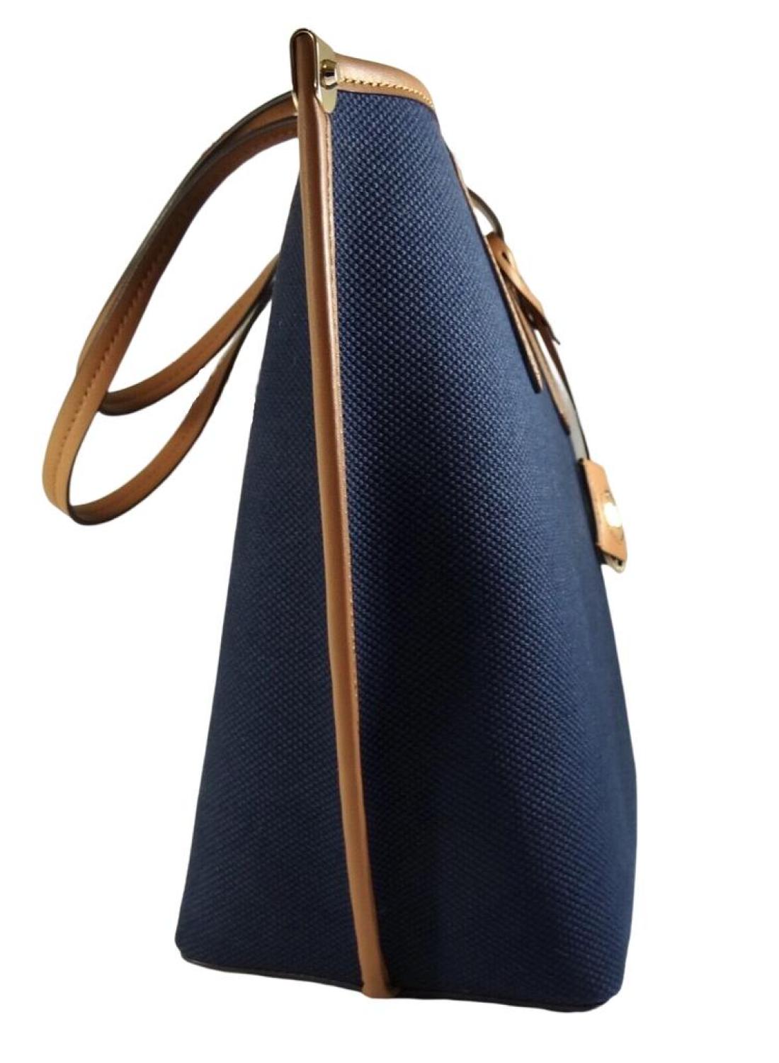 Michael Kors Jane Canvas Summer Beach Tote Bag