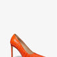 Martine Crocodile Embossed Leather Pump