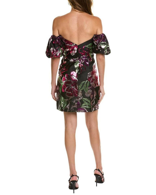 Marchesa Notte Printed Dress