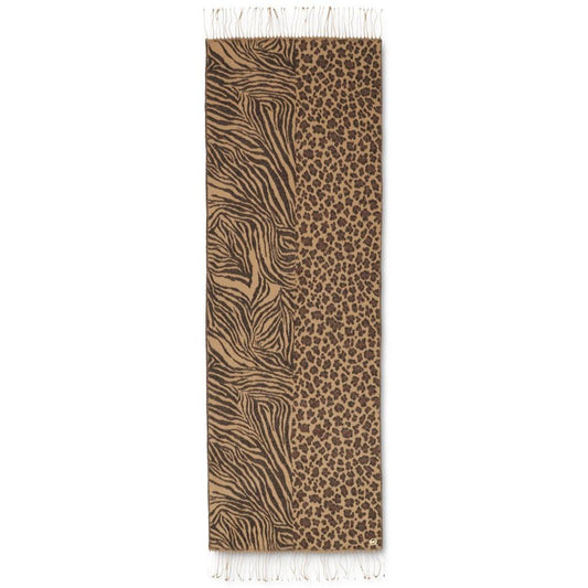 Women's Split-Animal-Print Scarf