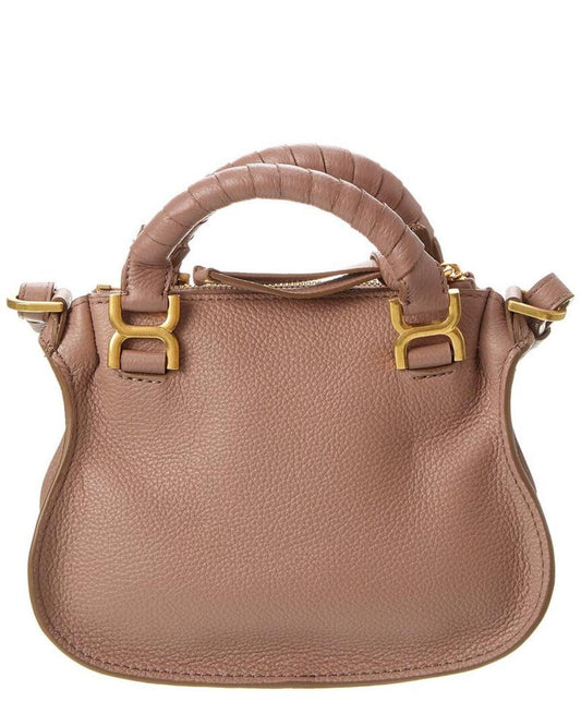 Chloé Marcie Mini Double Carry Leather Shoulder Bag