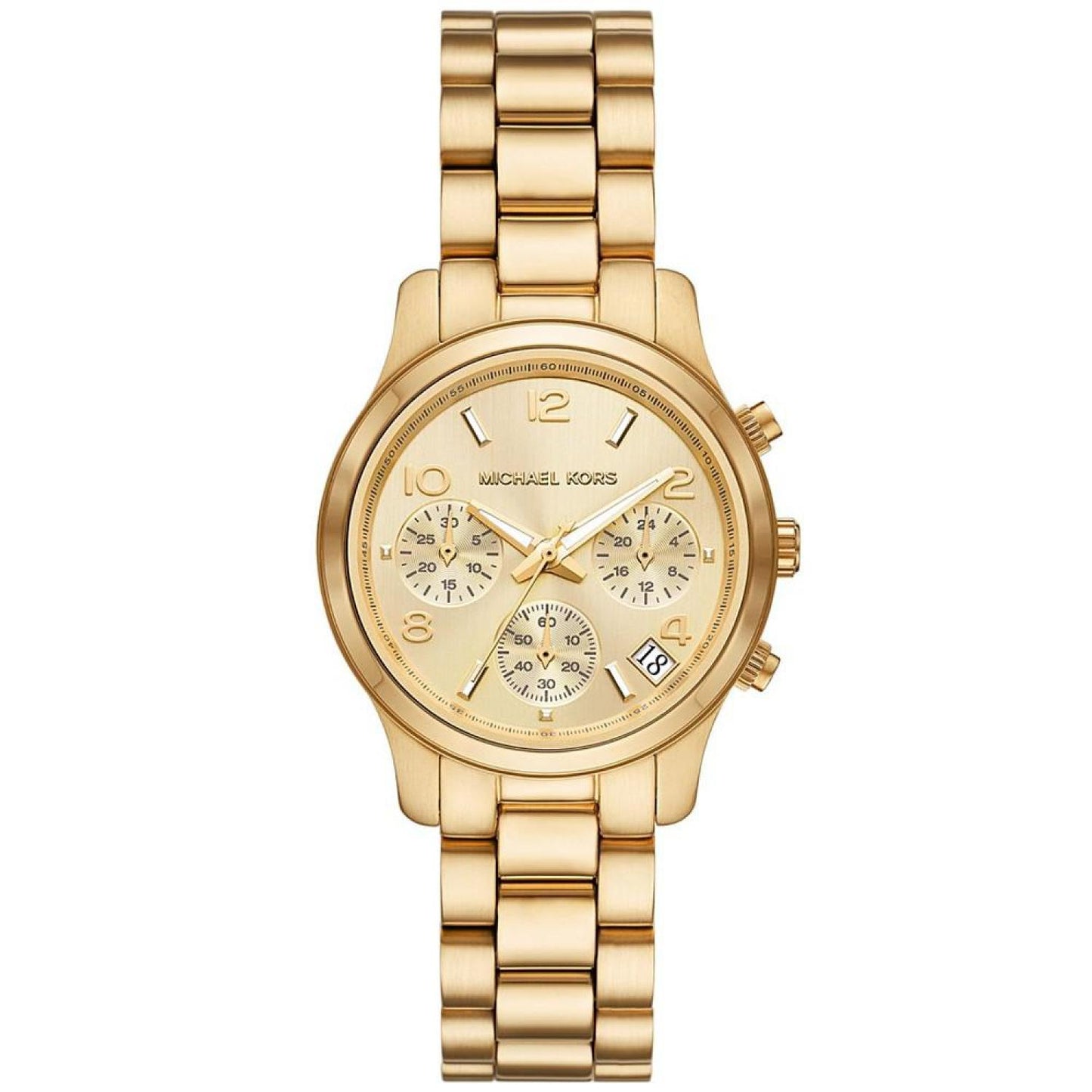 Women's Runway Chronograph Gold-Tone Stainless Steel Bracelet Watch, 34mm