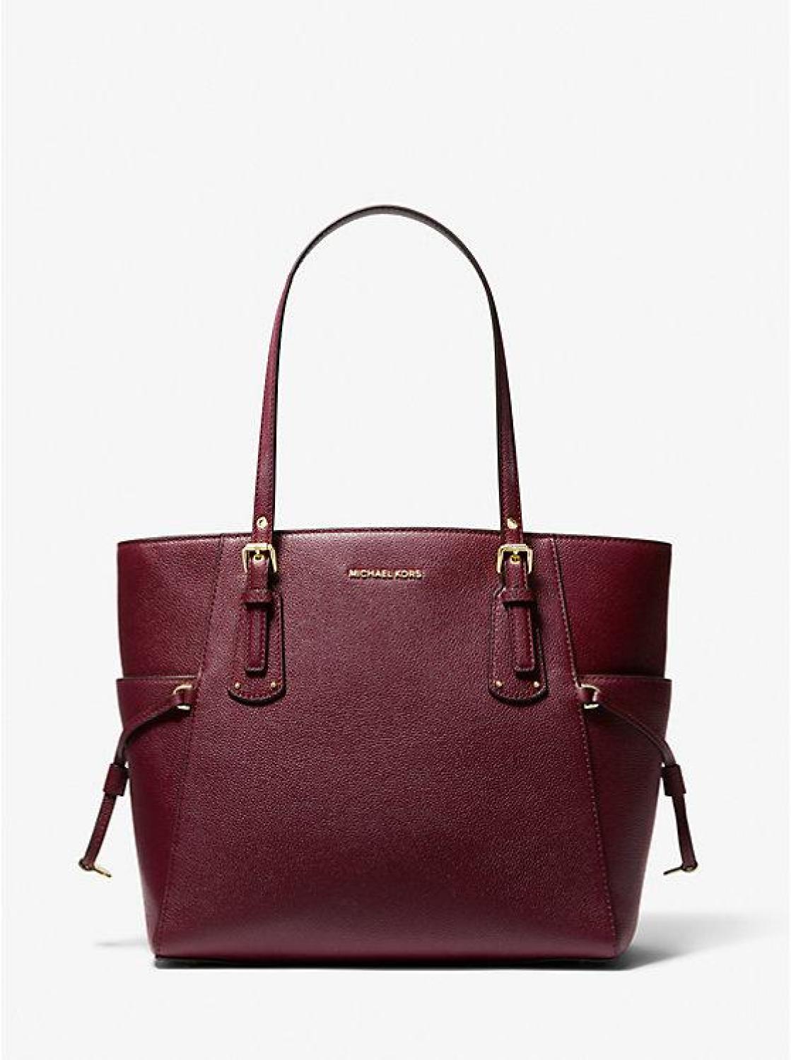 Voyager Small Pebbled Leather Tote Bag