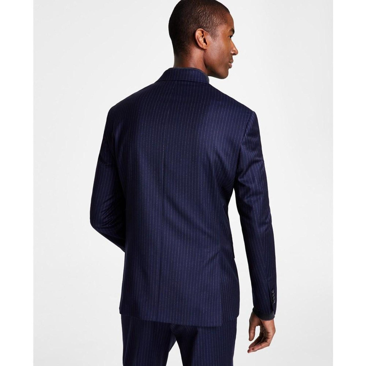 Men's Classic-Fit Wool Pinstripe Suit Separate Jacket