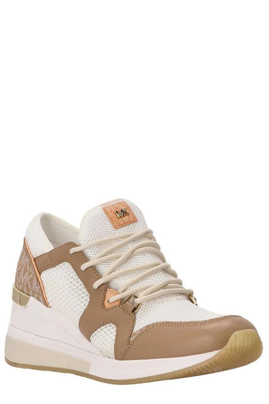 Michael Kors Logo Monogram Lace Up Sneakers