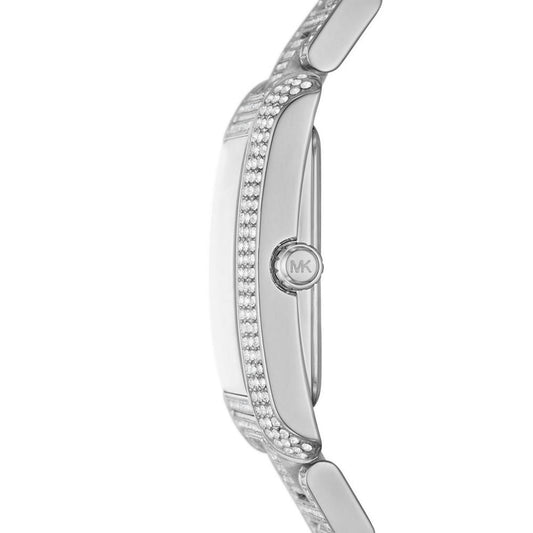 Women's Emery Three Hand Silver-Tone Stainless Steel Bracelet Watch 40mm