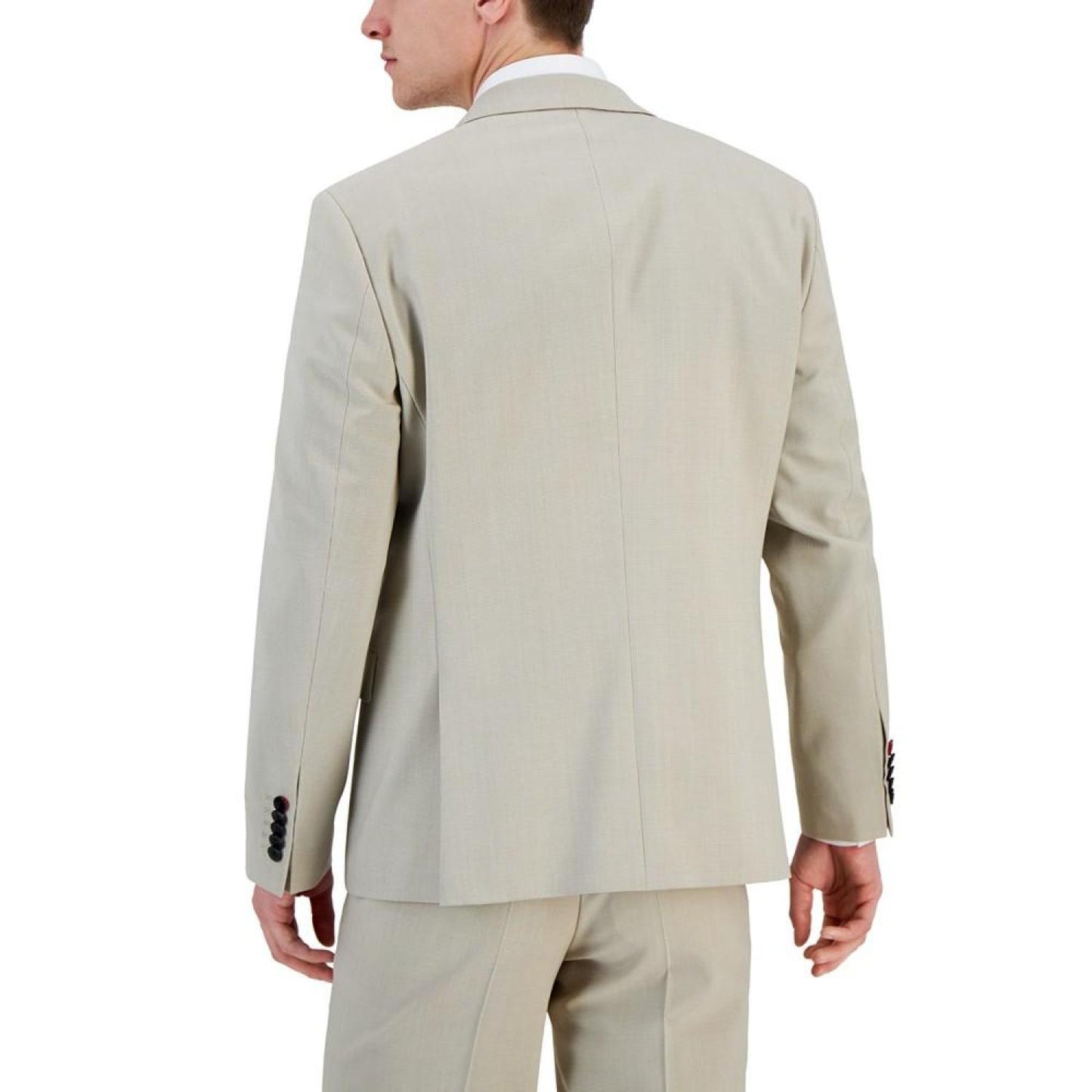 Men's Modern-Fit Superflex Tan Suit Jacket