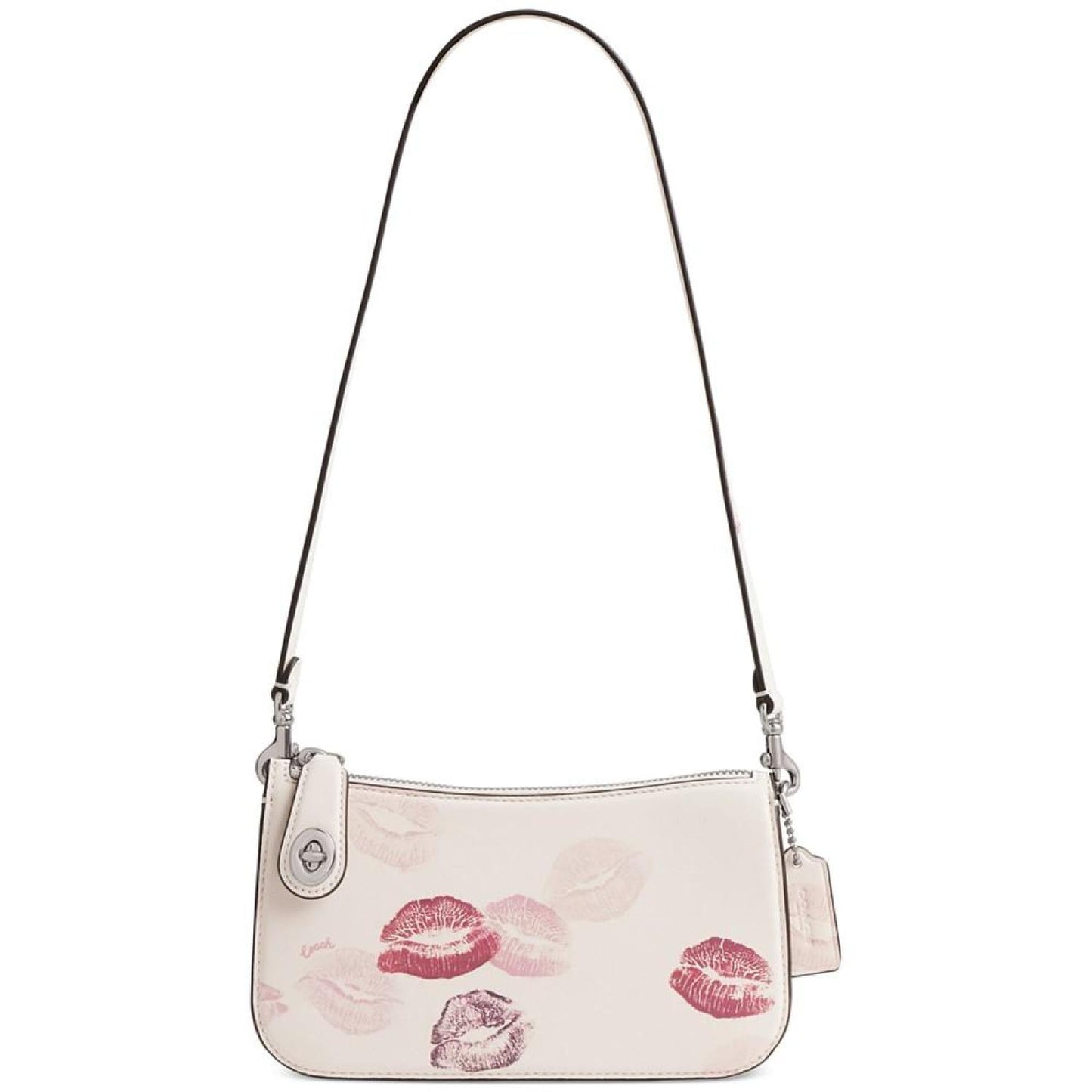 Penn Lip-Print Leather Shoulder Bag