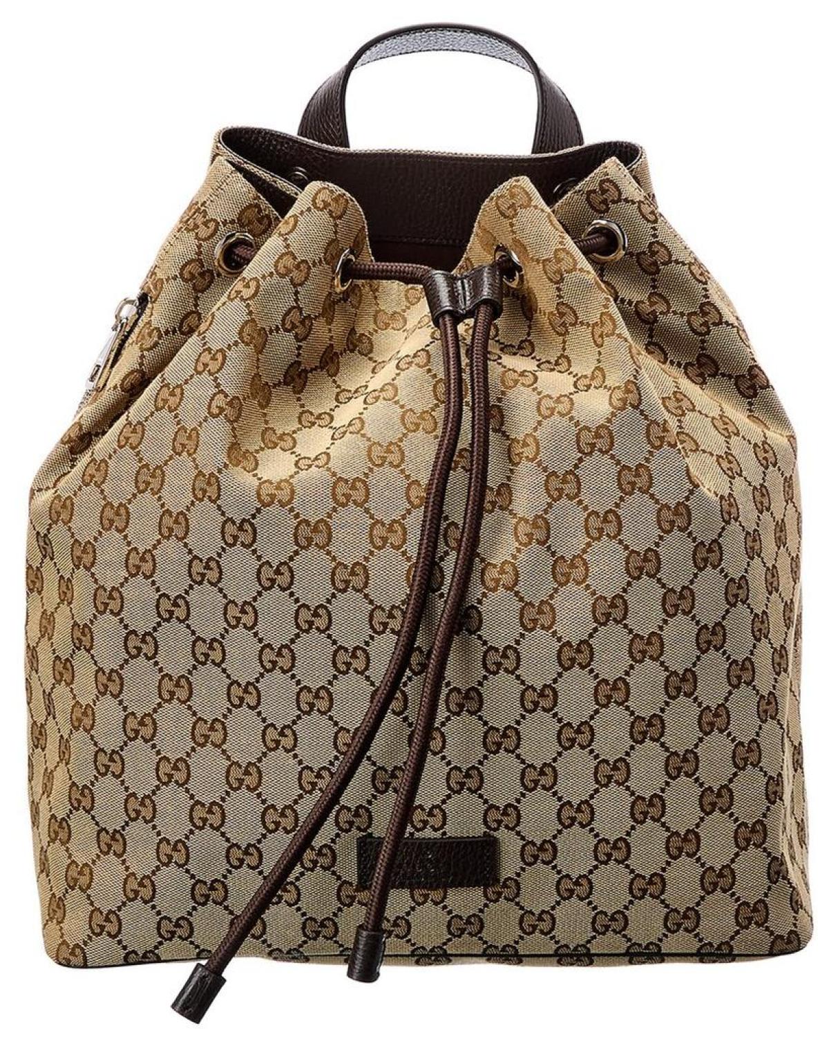 Gucci GG Canvas & Leather Backpack