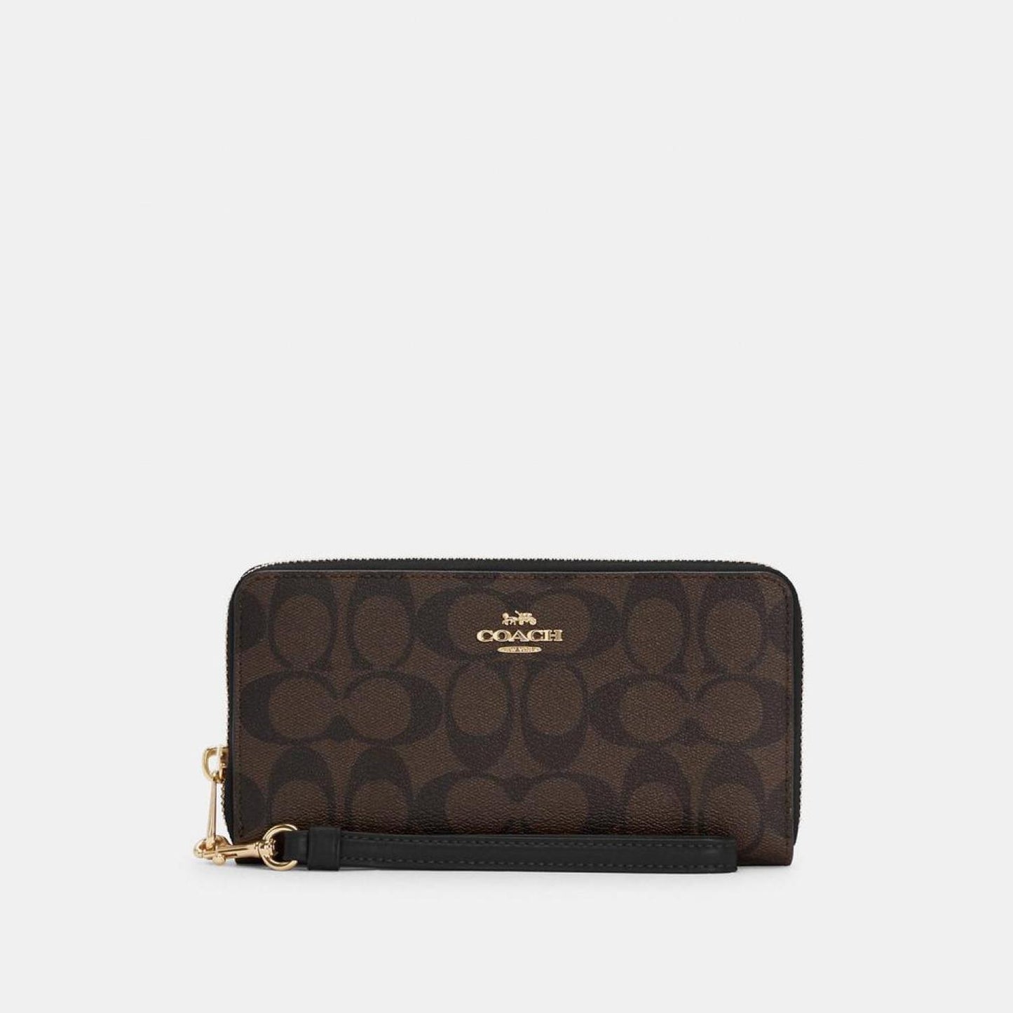 Coach Outlet Long Zip Around Wallet In Signature Canvas