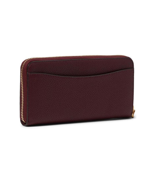 Ava Pebbled Leather Zip Around Continental Wristlet