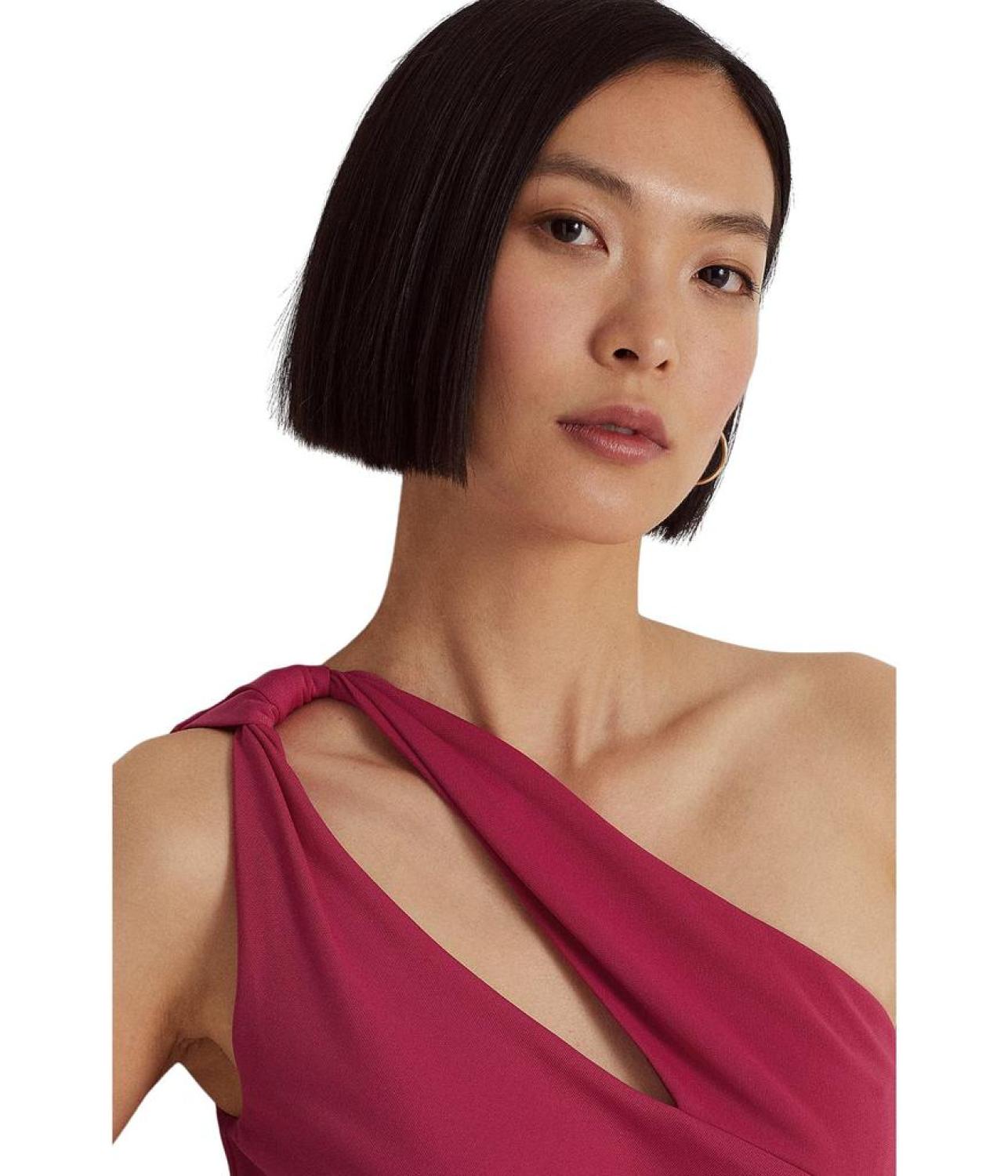 Jersey One-Shoulder Cocktail Dress