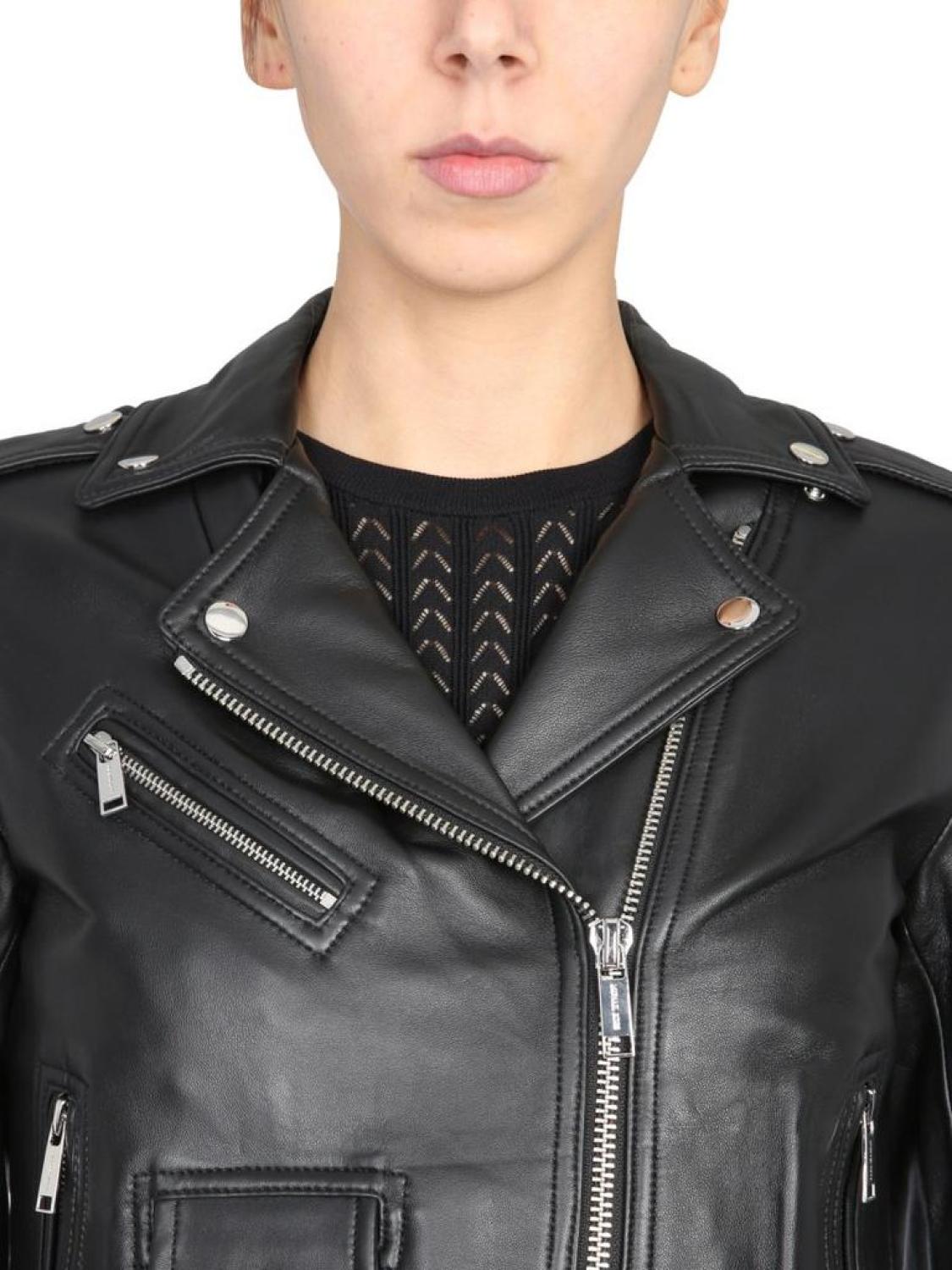 Michael Michael Kors Leather Biker Jacket