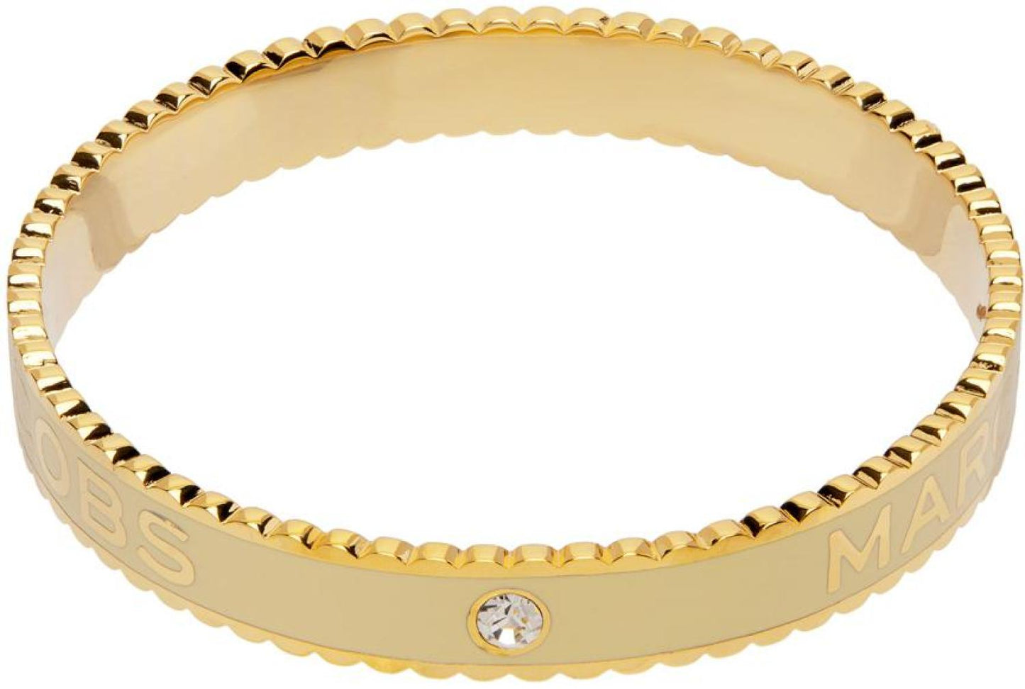 Gold & White 'The Medallion' Cuff Bracelet