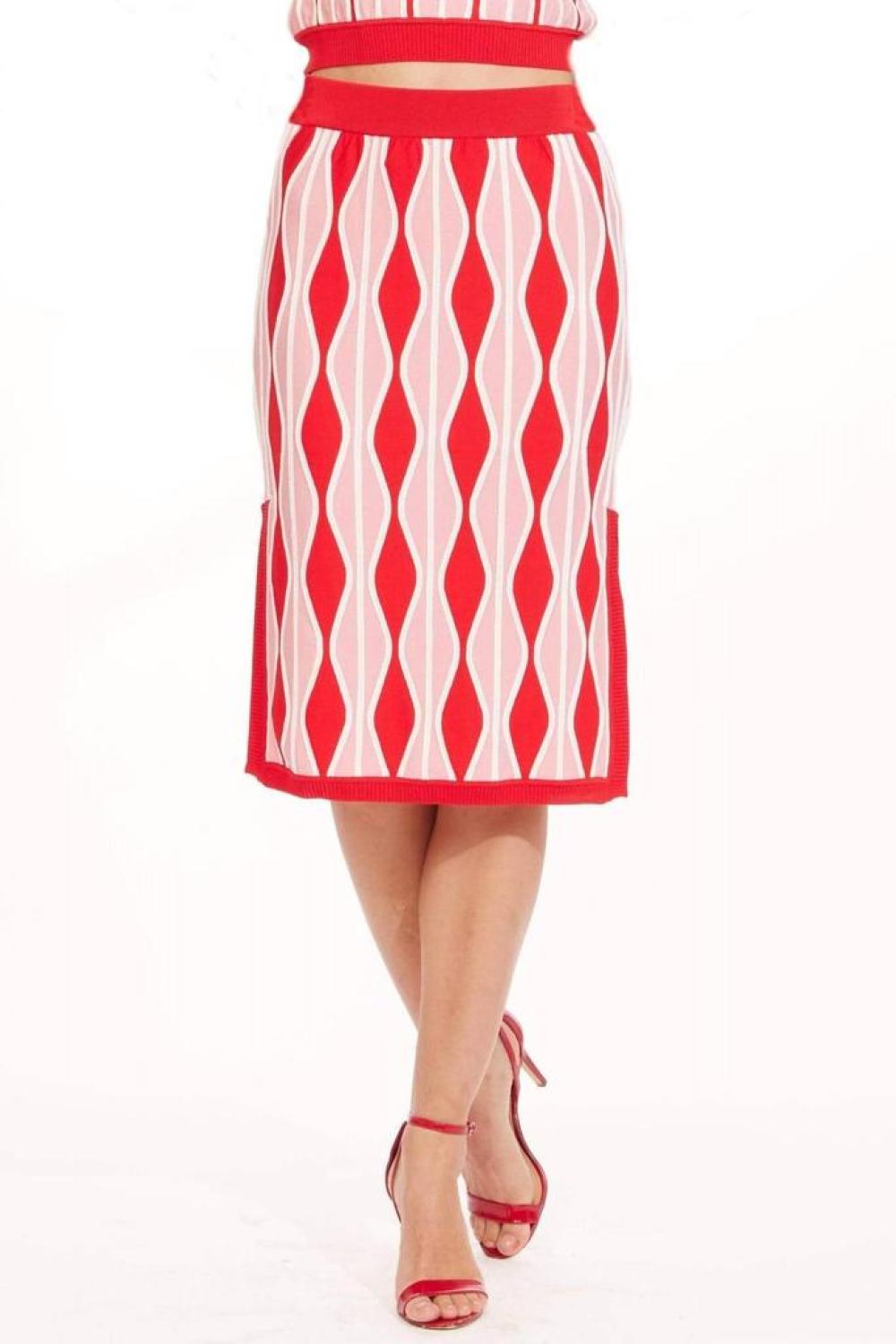 Niska Skirt In Harlequin Pink