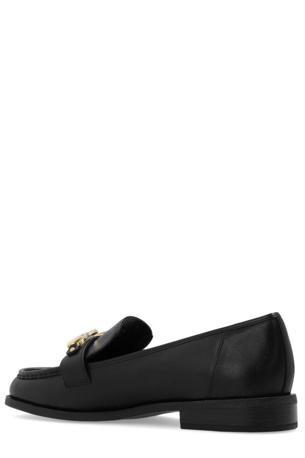 Michael Michael Kors Logo Plaque Round-Toe Loafers