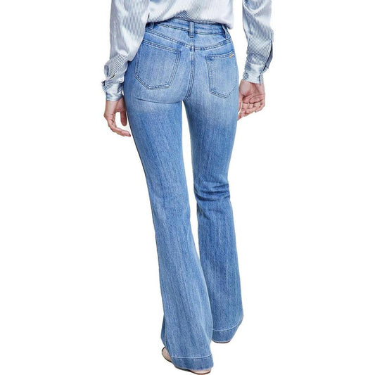 Womens Sailor Front Flared Leg Flare Jeans