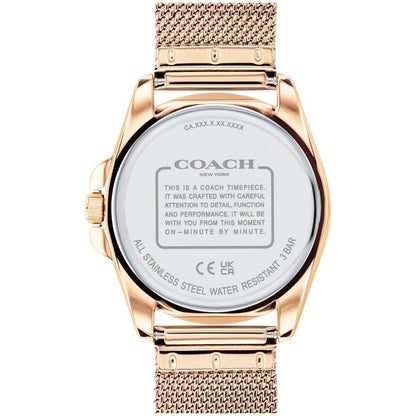 Women's Greyson Quartz Carnation Gold-Tone Stainless Steel Mesh Bracelet Watch 36mm