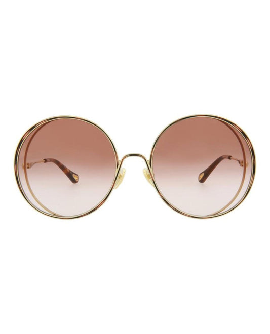 Round-Frame Metal Sunglasses