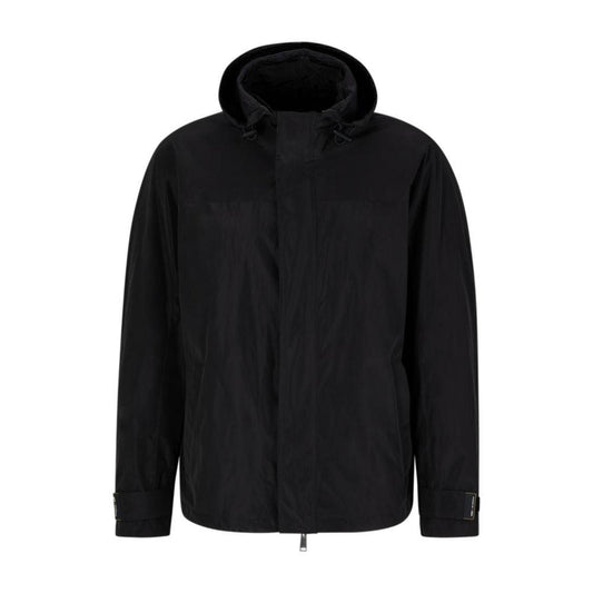 Porsche x BOSS water-repellent hooded jacket with collaborative branding