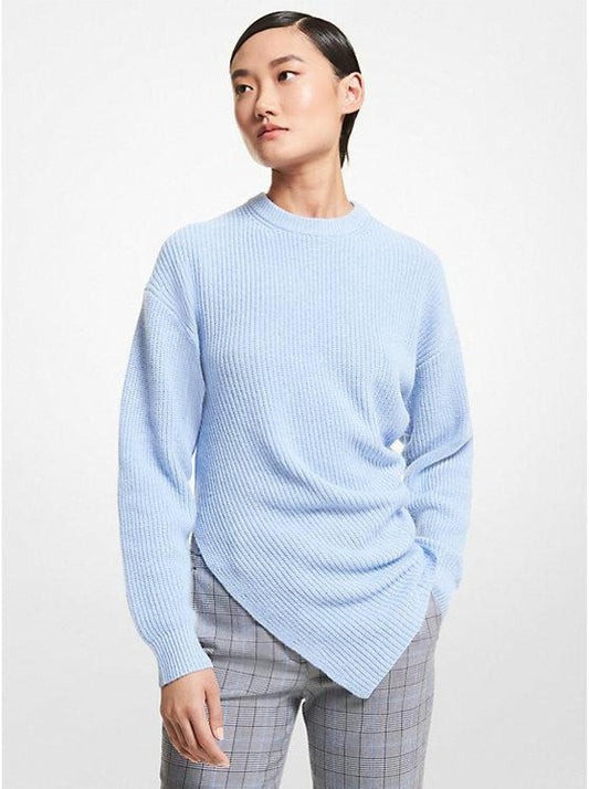 Cashmere Blend Asymmetric Sweater