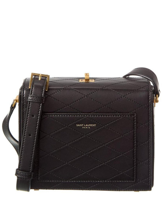 Saint Laurent Mini Square Leather Shoulder Bag