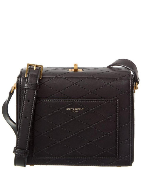 Saint laurent sm best sale monogram quilted leather bag