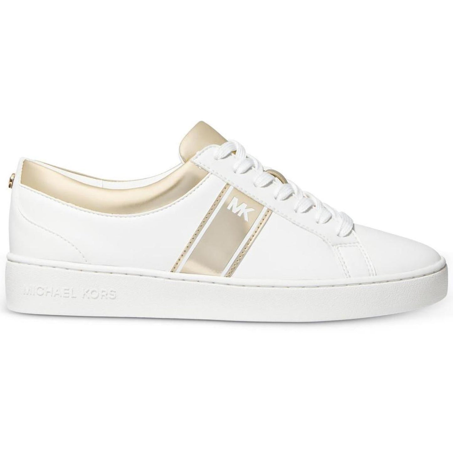 Juno Stripe Womens Faux Leather Lace-up Casual and Fashion Sneakers