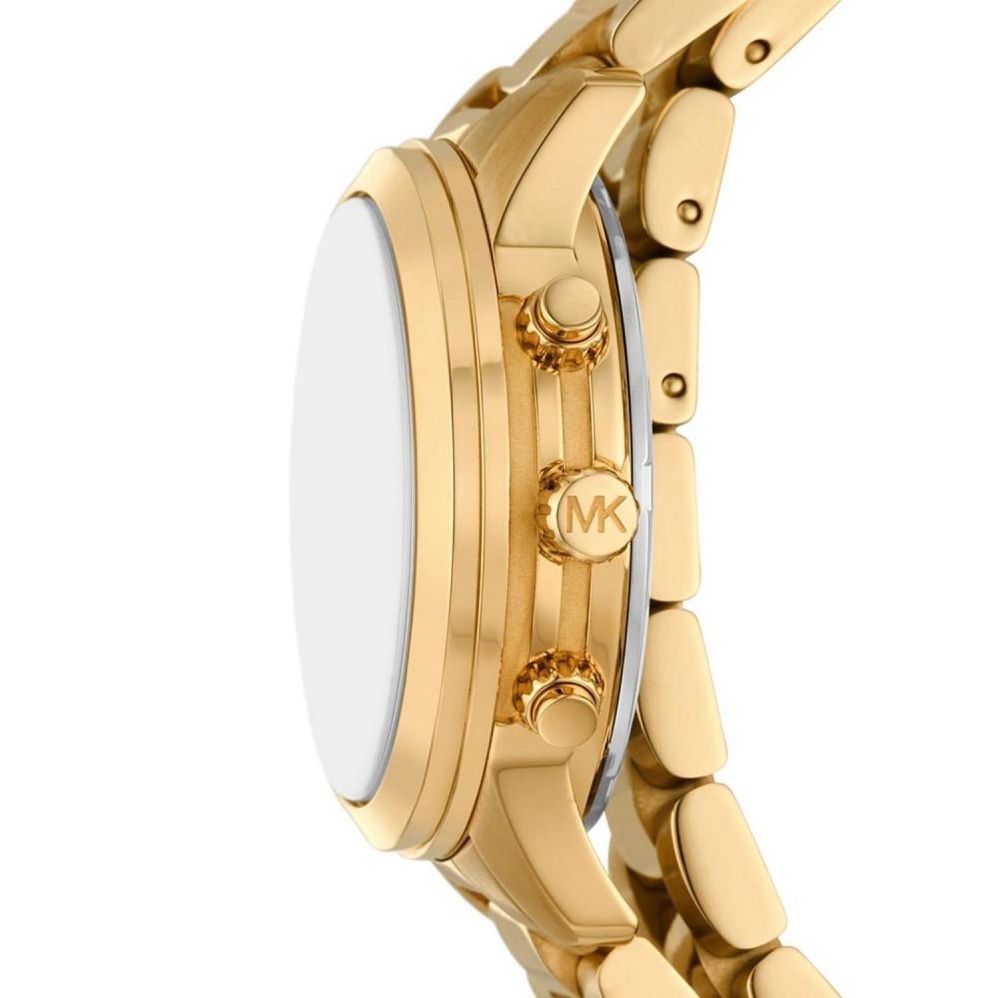 Women's Runway Chronograph Gold-Tone Stainless Steel Double Wrap Bracelet Watch 34mm