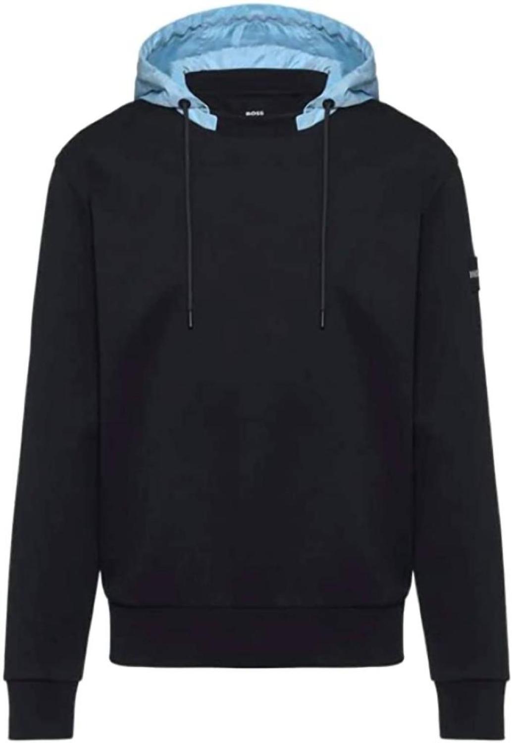 Men's Seeger Cotton Hoody Sweatshirt In Navy Blue