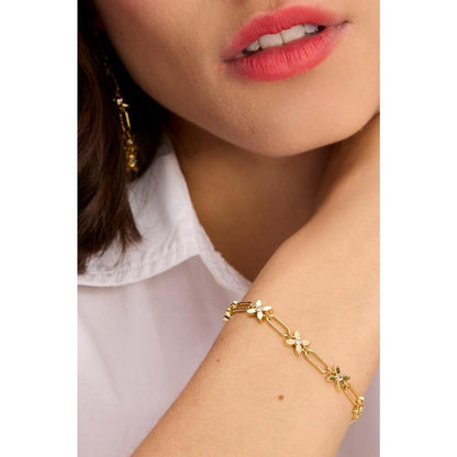 Gold-Tone Heritage Bloom Line Bracelet