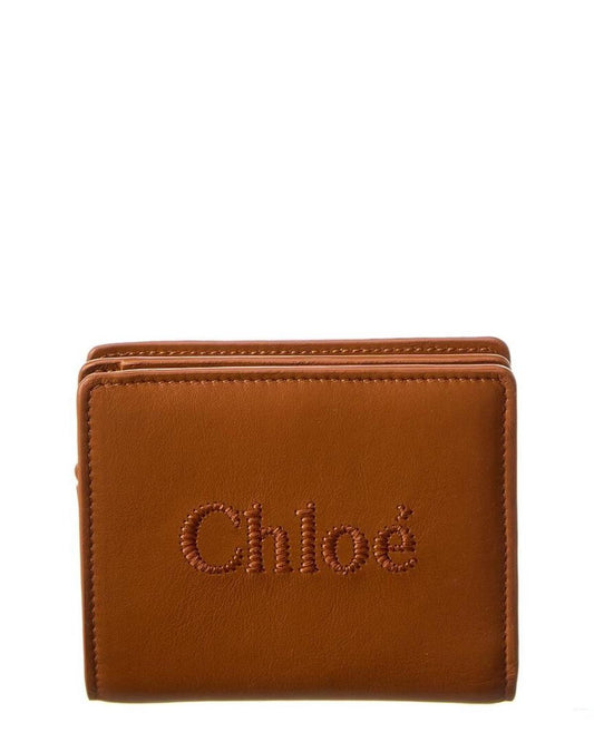 Chloé Sense Leather Compact Wallet