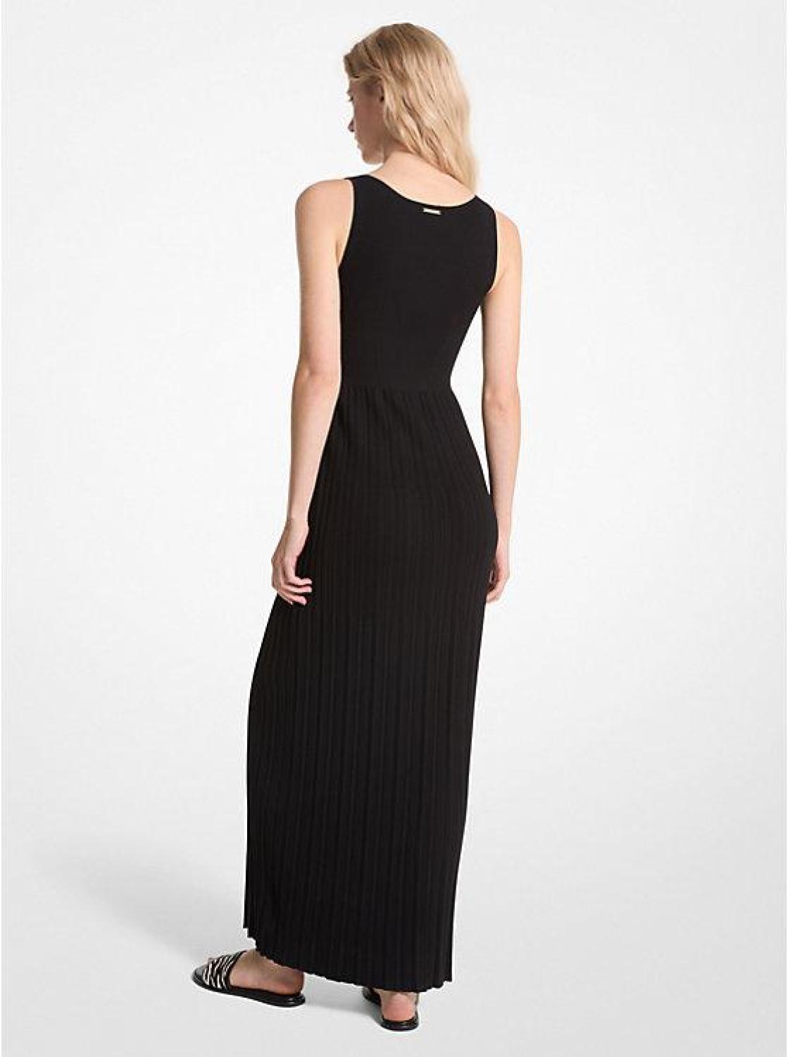 Ribbed Stretch Knit Maxi Dress